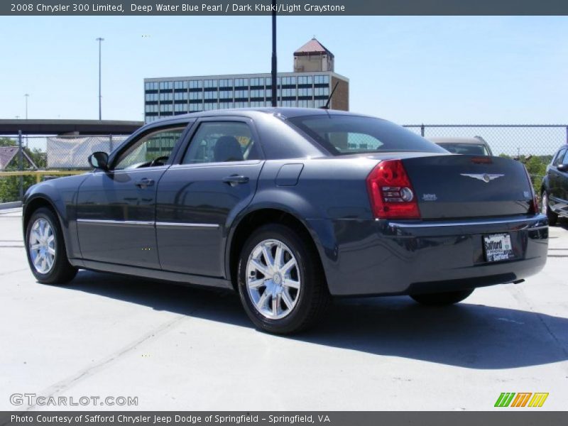 Deep Water Blue Pearl / Dark Khaki/Light Graystone 2008 Chrysler 300 Limited