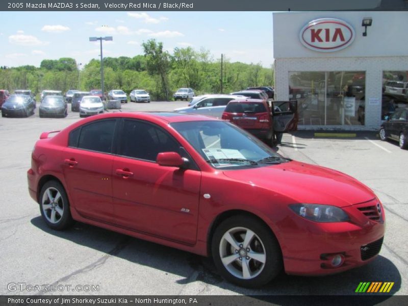 Velocity Red Mica / Black/Red 2005 Mazda MAZDA3 s Sedan