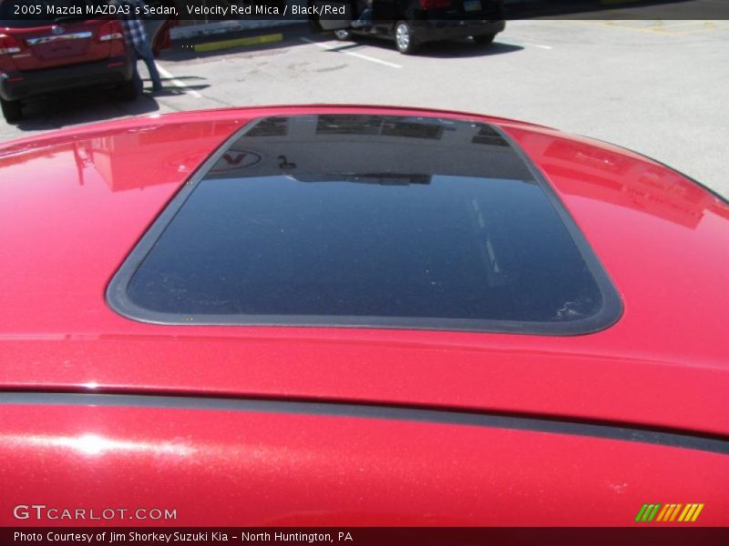 Velocity Red Mica / Black/Red 2005 Mazda MAZDA3 s Sedan