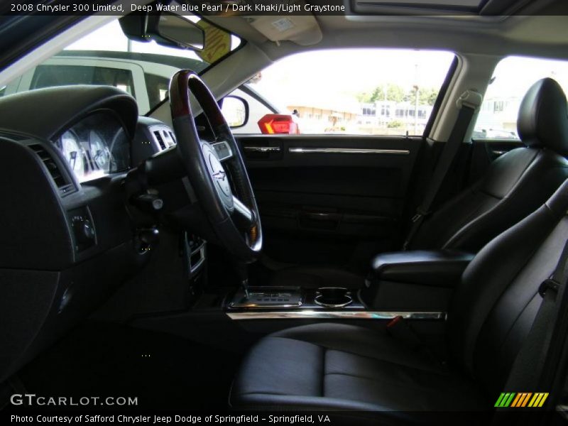 Deep Water Blue Pearl / Dark Khaki/Light Graystone 2008 Chrysler 300 Limited