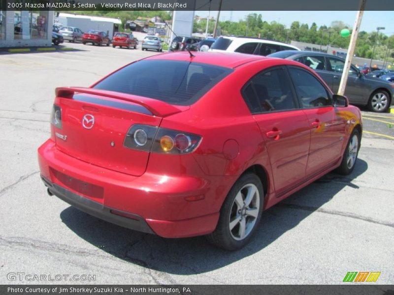 Velocity Red Mica / Black/Red 2005 Mazda MAZDA3 s Sedan