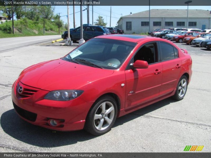 Velocity Red Mica / Black/Red 2005 Mazda MAZDA3 s Sedan