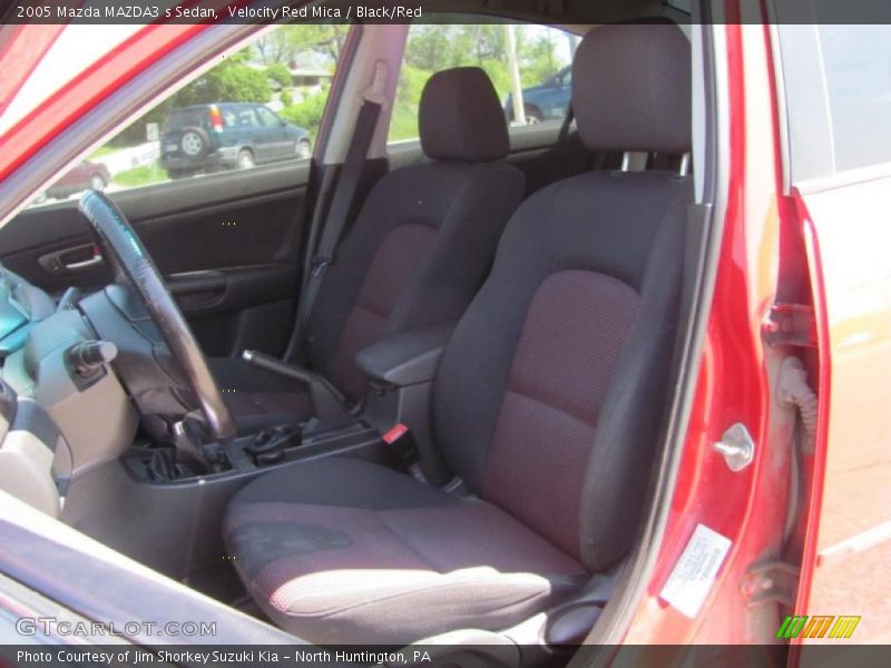 Velocity Red Mica / Black/Red 2005 Mazda MAZDA3 s Sedan
