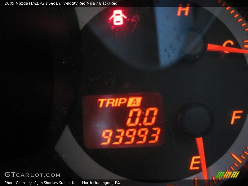 Velocity Red Mica / Black/Red 2005 Mazda MAZDA3 s Sedan