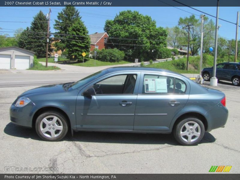 Blue Granite Metallic / Gray 2007 Chevrolet Cobalt LS Sedan