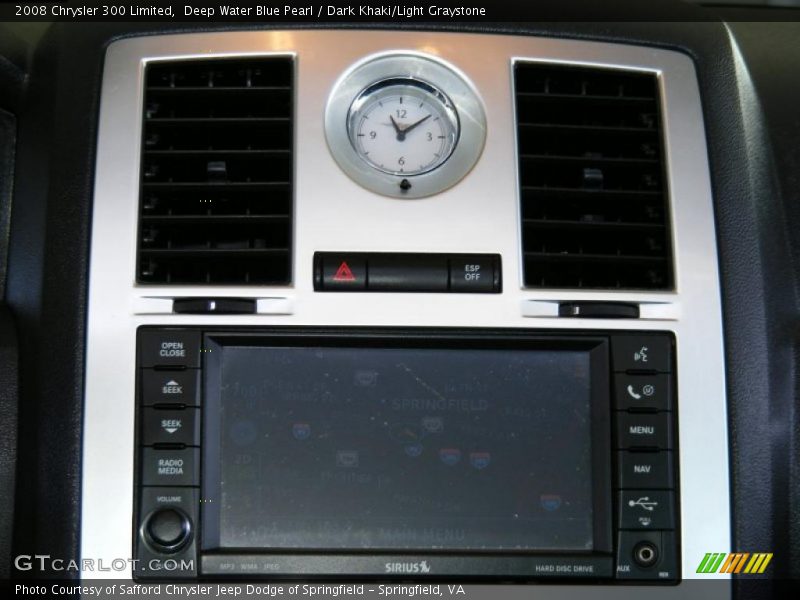 Deep Water Blue Pearl / Dark Khaki/Light Graystone 2008 Chrysler 300 Limited