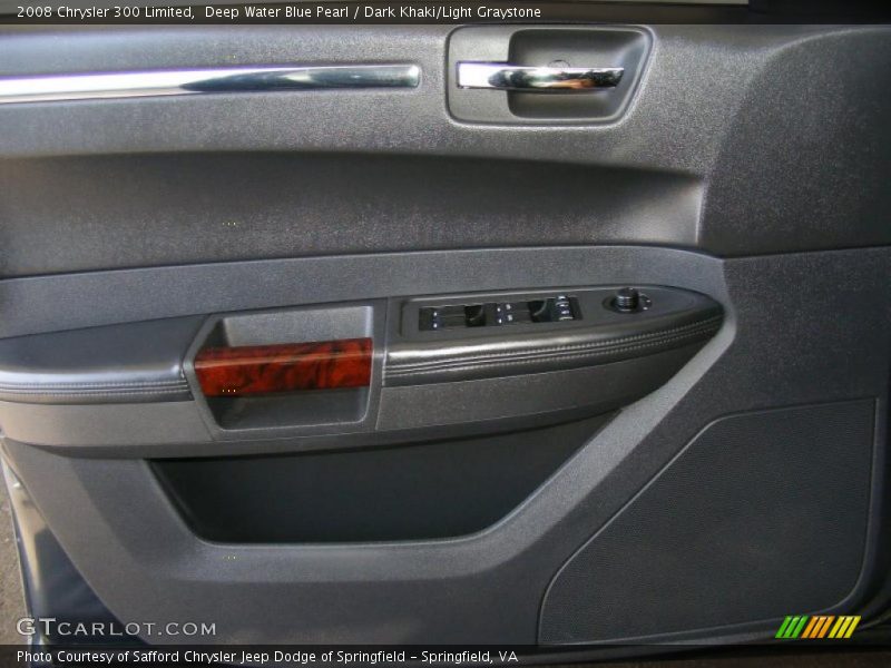 Deep Water Blue Pearl / Dark Khaki/Light Graystone 2008 Chrysler 300 Limited