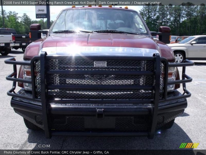 Dark Copper Metallic / Chaparral Leather 2008 Ford F450 Super Duty King Ranch Crew Cab 4x4 Dually