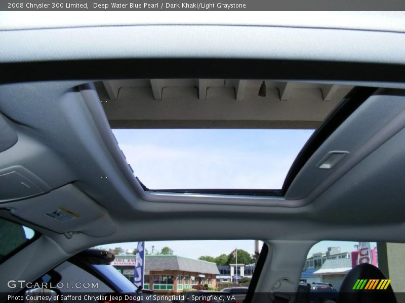 Deep Water Blue Pearl / Dark Khaki/Light Graystone 2008 Chrysler 300 Limited