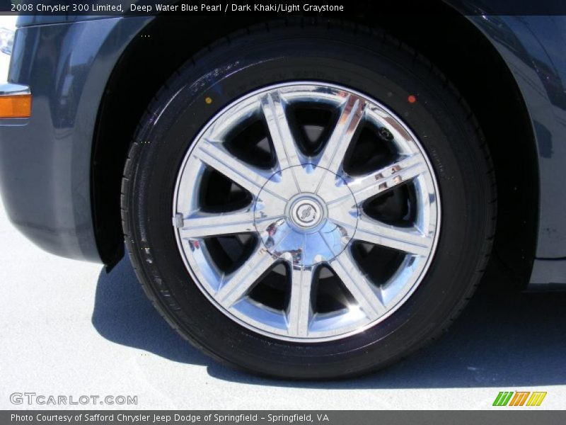 Deep Water Blue Pearl / Dark Khaki/Light Graystone 2008 Chrysler 300 Limited