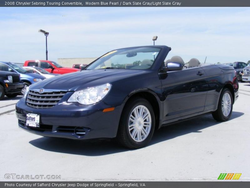 Modern Blue Pearl / Dark Slate Gray/Light Slate Gray 2008 Chrysler Sebring Touring Convertible