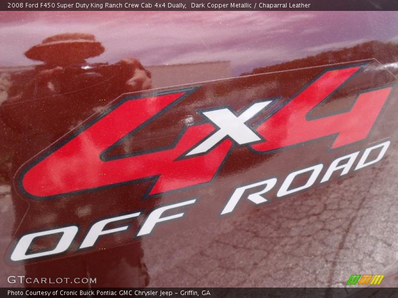 Dark Copper Metallic / Chaparral Leather 2008 Ford F450 Super Duty King Ranch Crew Cab 4x4 Dually