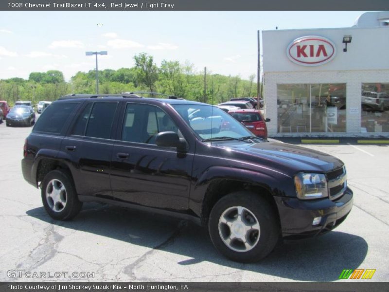 Red Jewel / Light Gray 2008 Chevrolet TrailBlazer LT 4x4