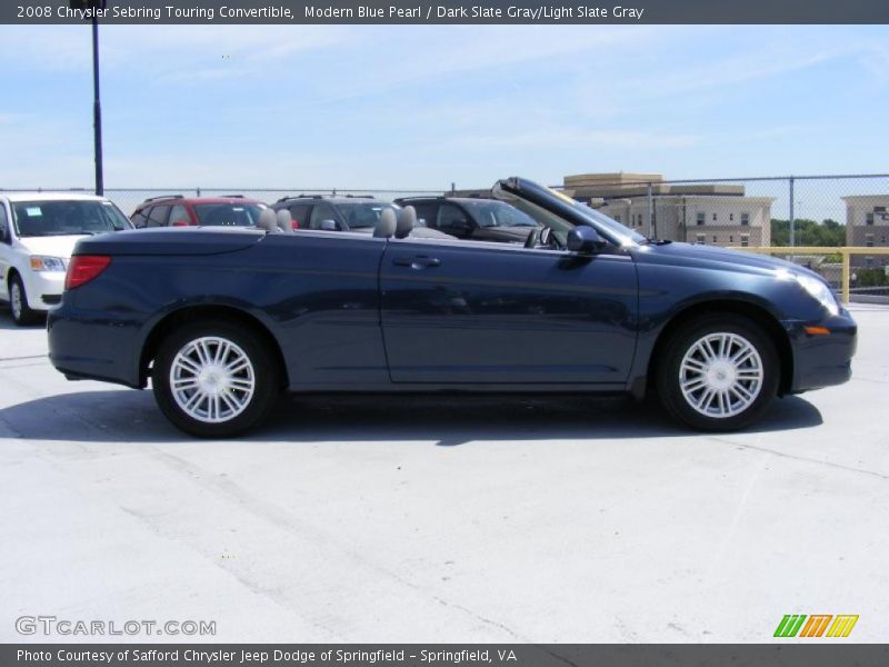 Modern Blue Pearl / Dark Slate Gray/Light Slate Gray 2008 Chrysler Sebring Touring Convertible