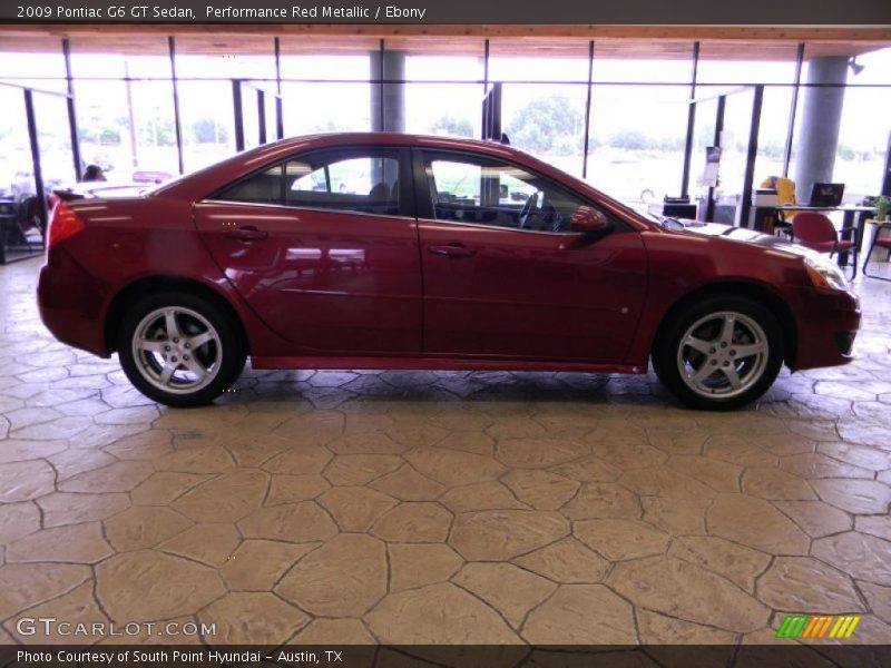 Performance Red Metallic / Ebony 2009 Pontiac G6 GT Sedan