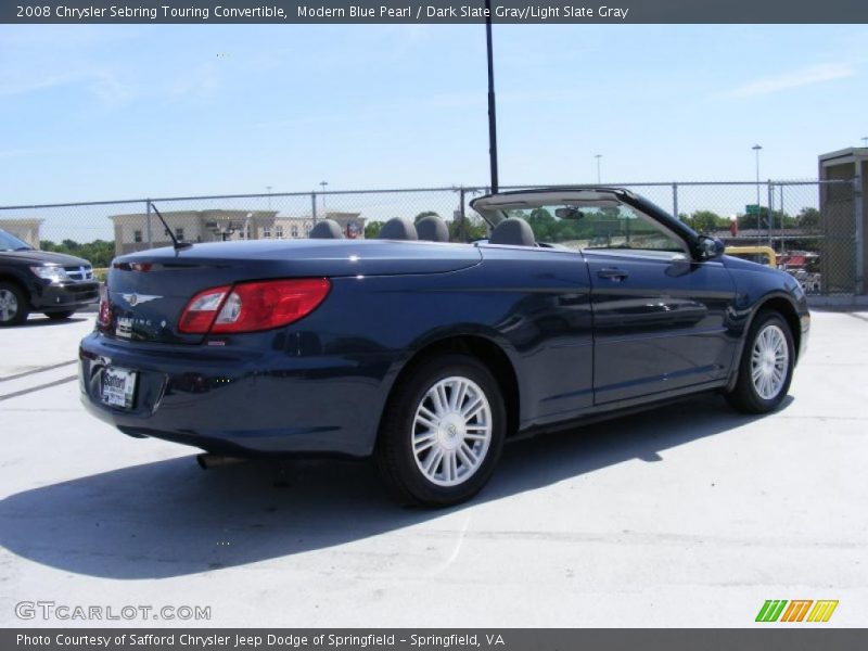 Modern Blue Pearl / Dark Slate Gray/Light Slate Gray 2008 Chrysler Sebring Touring Convertible