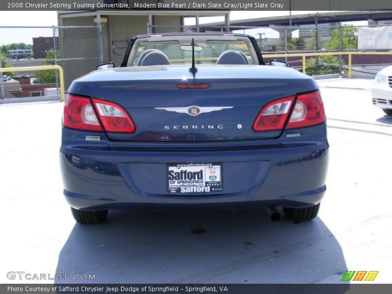 Modern Blue Pearl / Dark Slate Gray/Light Slate Gray 2008 Chrysler Sebring Touring Convertible