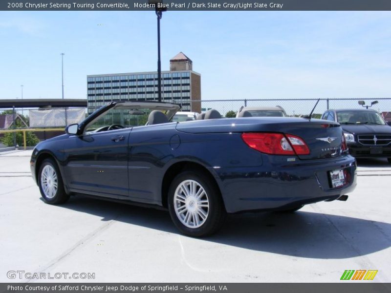 Modern Blue Pearl / Dark Slate Gray/Light Slate Gray 2008 Chrysler Sebring Touring Convertible