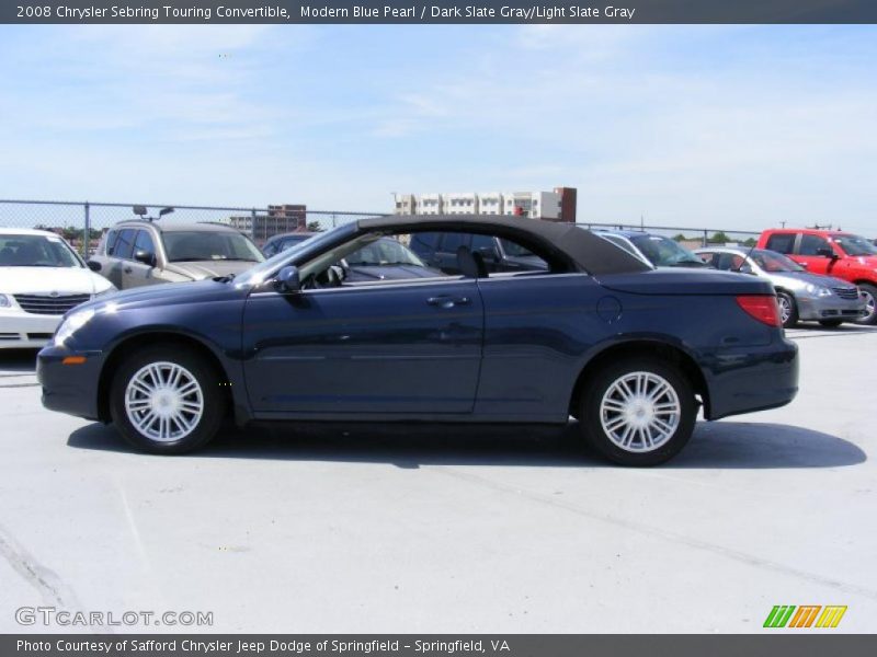 Modern Blue Pearl / Dark Slate Gray/Light Slate Gray 2008 Chrysler Sebring Touring Convertible