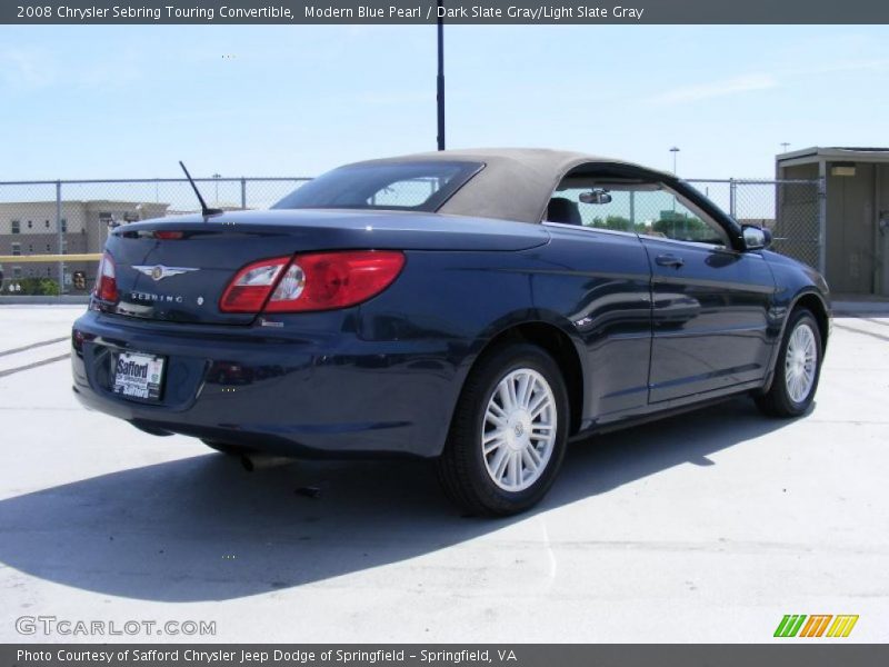 Modern Blue Pearl / Dark Slate Gray/Light Slate Gray 2008 Chrysler Sebring Touring Convertible