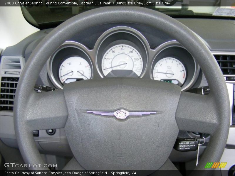 Modern Blue Pearl / Dark Slate Gray/Light Slate Gray 2008 Chrysler Sebring Touring Convertible