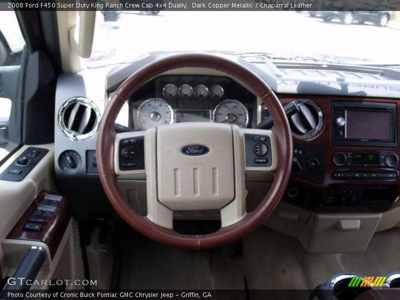 Dark Copper Metallic / Chaparral Leather 2008 Ford F450 Super Duty King Ranch Crew Cab 4x4 Dually