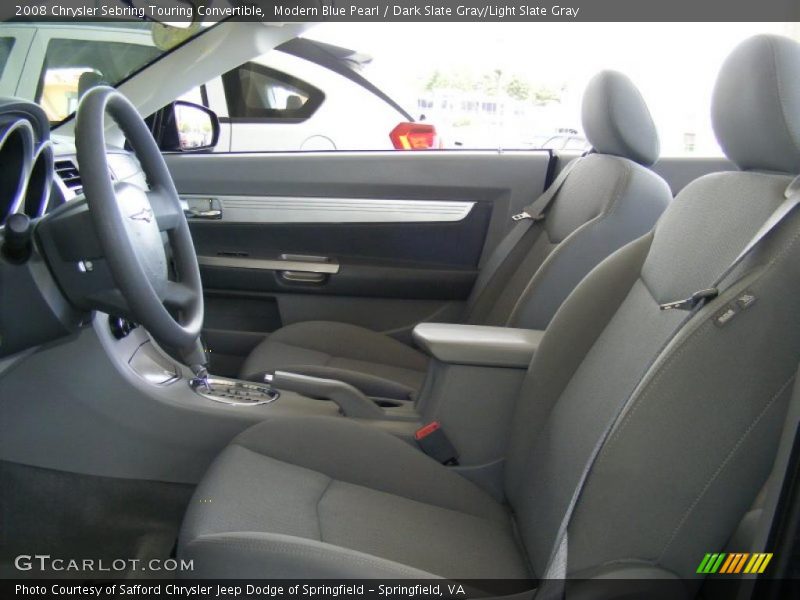 Modern Blue Pearl / Dark Slate Gray/Light Slate Gray 2008 Chrysler Sebring Touring Convertible