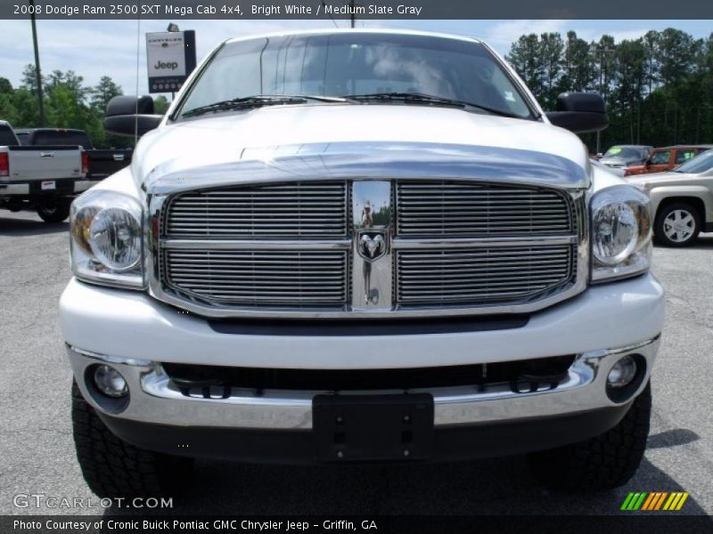Bright White / Medium Slate Gray 2008 Dodge Ram 2500 SXT Mega Cab 4x4