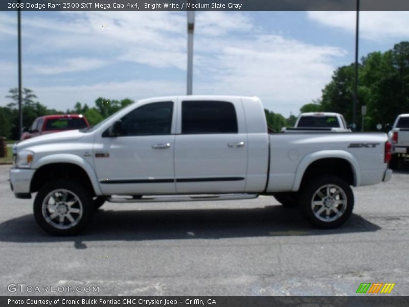 Bright White / Medium Slate Gray 2008 Dodge Ram 2500 SXT Mega Cab 4x4