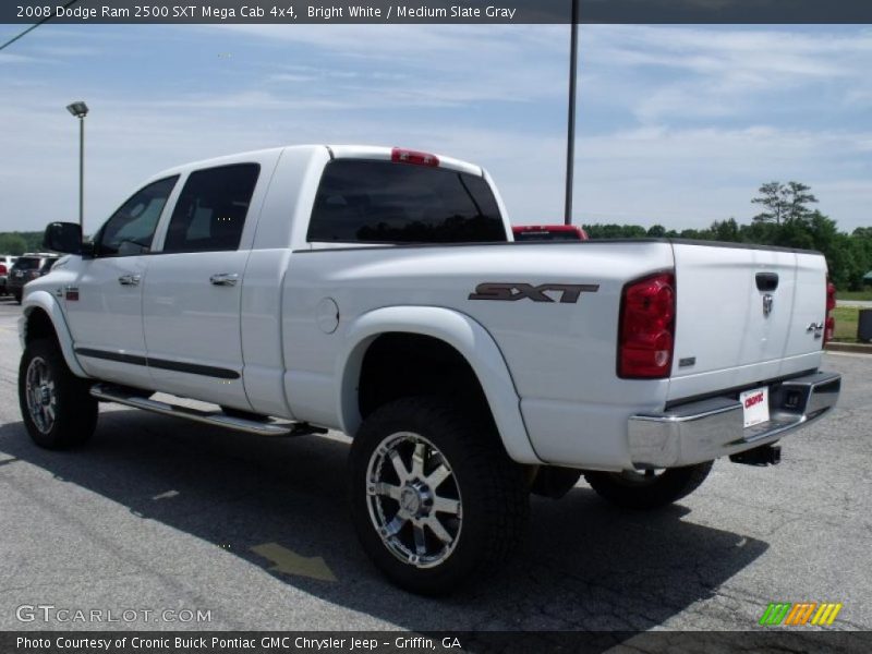 Bright White / Medium Slate Gray 2008 Dodge Ram 2500 SXT Mega Cab 4x4