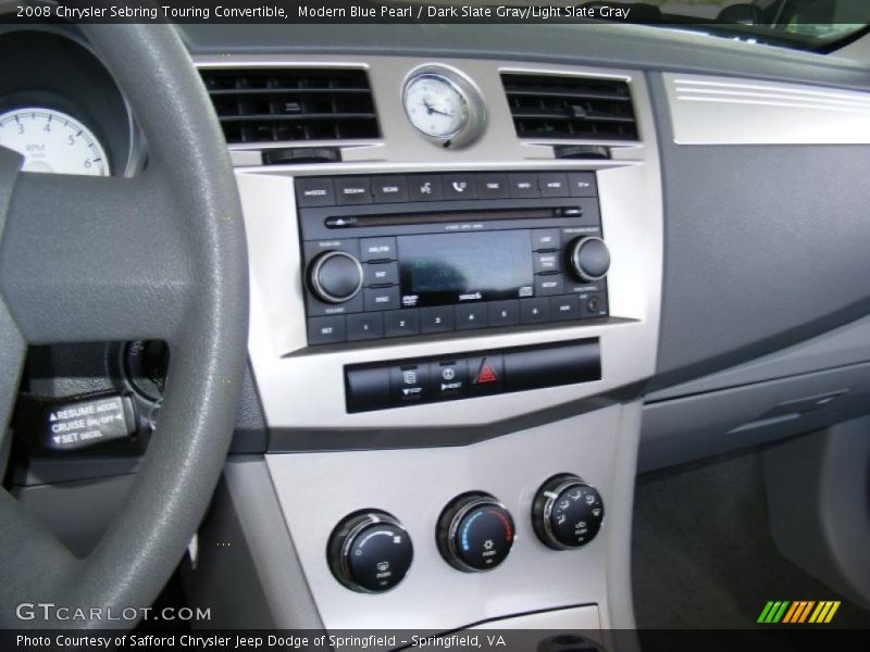 Modern Blue Pearl / Dark Slate Gray/Light Slate Gray 2008 Chrysler Sebring Touring Convertible