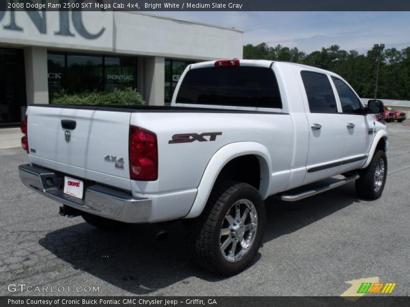 Bright White / Medium Slate Gray 2008 Dodge Ram 2500 SXT Mega Cab 4x4