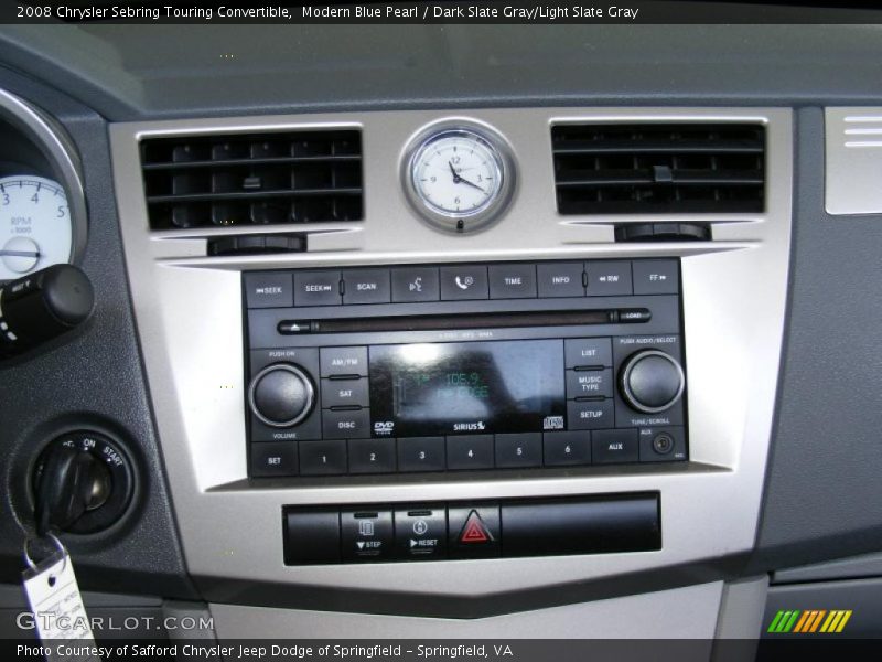 Modern Blue Pearl / Dark Slate Gray/Light Slate Gray 2008 Chrysler Sebring Touring Convertible