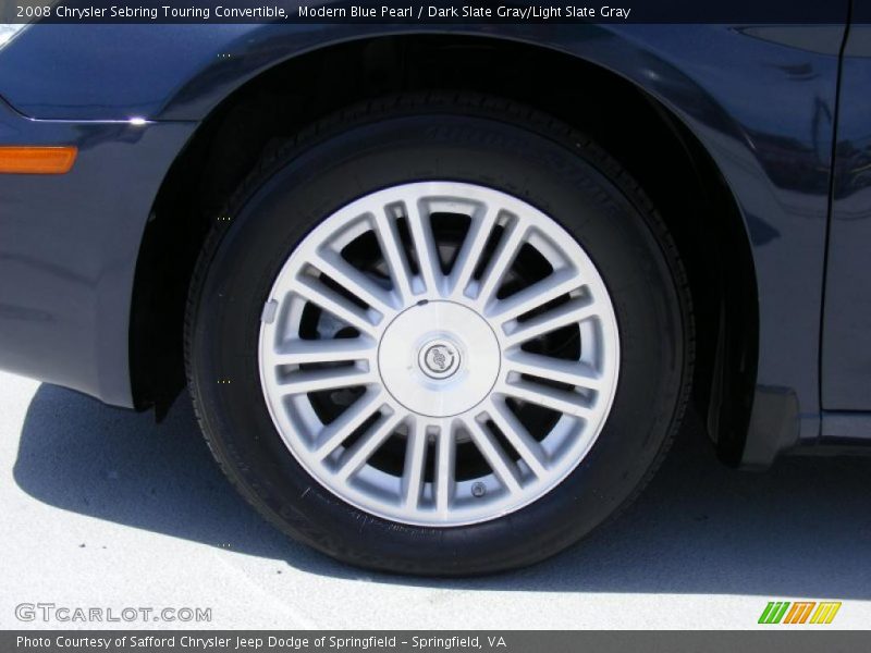 Modern Blue Pearl / Dark Slate Gray/Light Slate Gray 2008 Chrysler Sebring Touring Convertible
