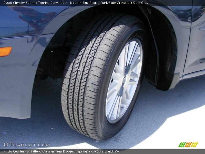 Modern Blue Pearl / Dark Slate Gray/Light Slate Gray 2008 Chrysler Sebring Touring Convertible