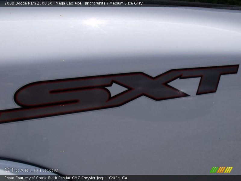 Bright White / Medium Slate Gray 2008 Dodge Ram 2500 SXT Mega Cab 4x4
