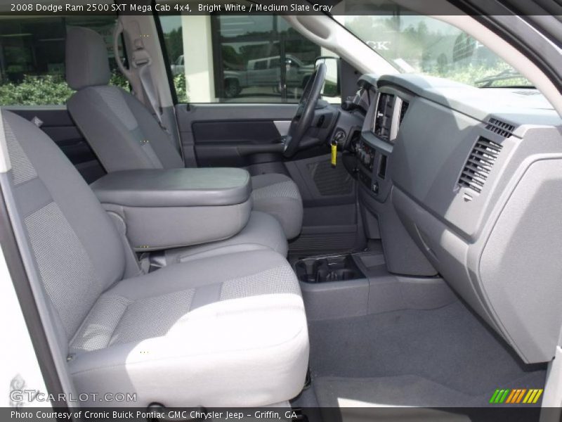 Bright White / Medium Slate Gray 2008 Dodge Ram 2500 SXT Mega Cab 4x4