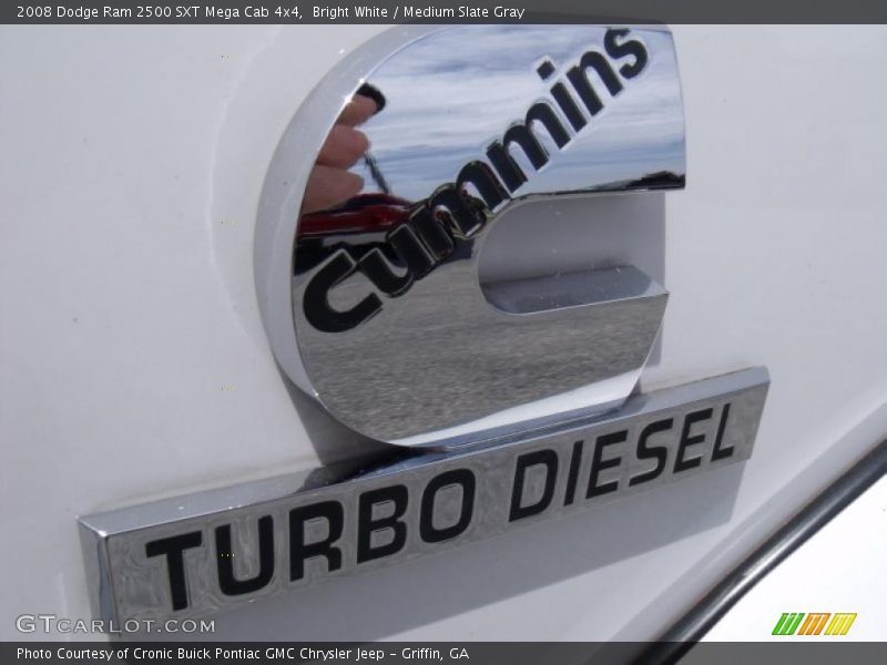 Bright White / Medium Slate Gray 2008 Dodge Ram 2500 SXT Mega Cab 4x4