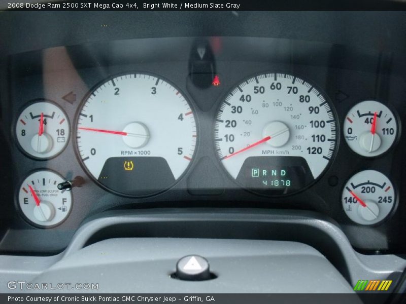 Bright White / Medium Slate Gray 2008 Dodge Ram 2500 SXT Mega Cab 4x4