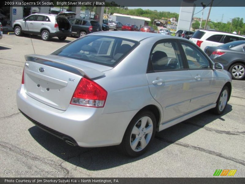 Bright Silver Metallic / Black 2009 Kia Spectra SX Sedan