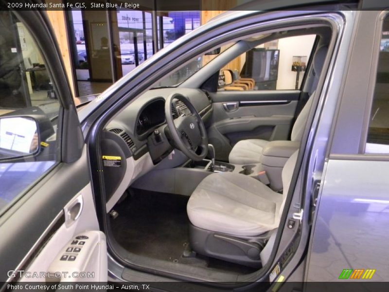 Slate Blue / Beige 2009 Hyundai Santa Fe GLS