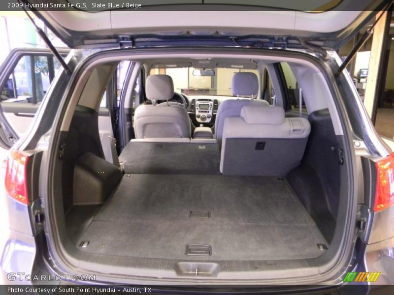 Slate Blue / Beige 2009 Hyundai Santa Fe GLS