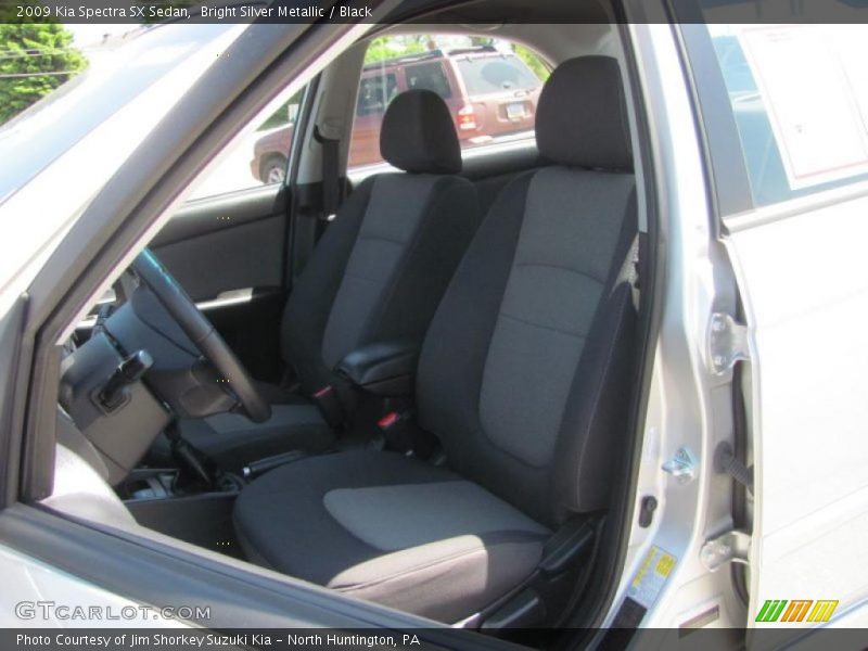 Bright Silver Metallic / Black 2009 Kia Spectra SX Sedan