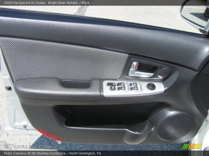 Bright Silver Metallic / Black 2009 Kia Spectra SX Sedan