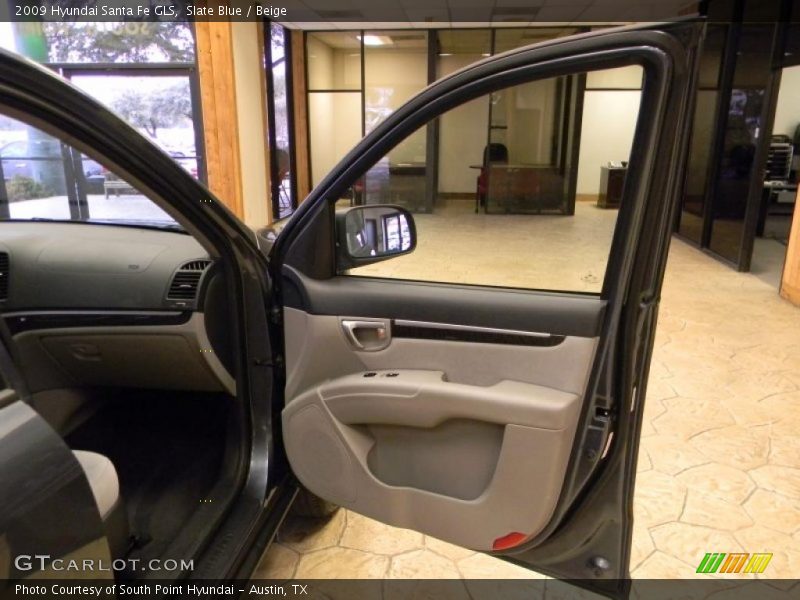 Slate Blue / Beige 2009 Hyundai Santa Fe GLS
