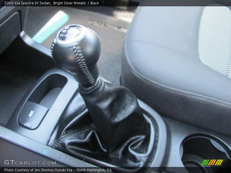 Bright Silver Metallic / Black 2009 Kia Spectra SX Sedan