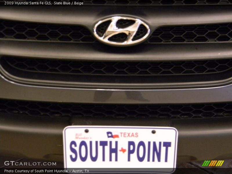 Slate Blue / Beige 2009 Hyundai Santa Fe GLS