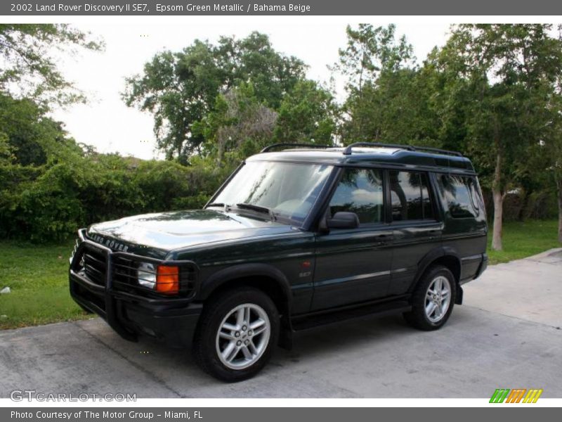 Epsom Green Metallic / Bahama Beige 2002 Land Rover Discovery II SE7