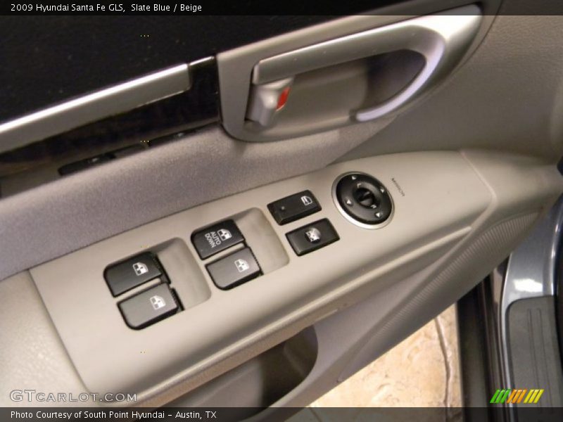 Slate Blue / Beige 2009 Hyundai Santa Fe GLS
