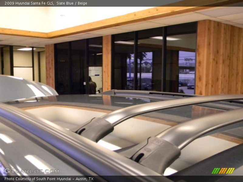 Slate Blue / Beige 2009 Hyundai Santa Fe GLS